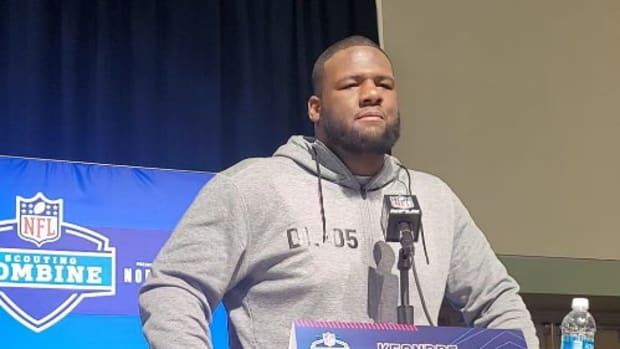 Keondre Coburn Texas NFL Combine